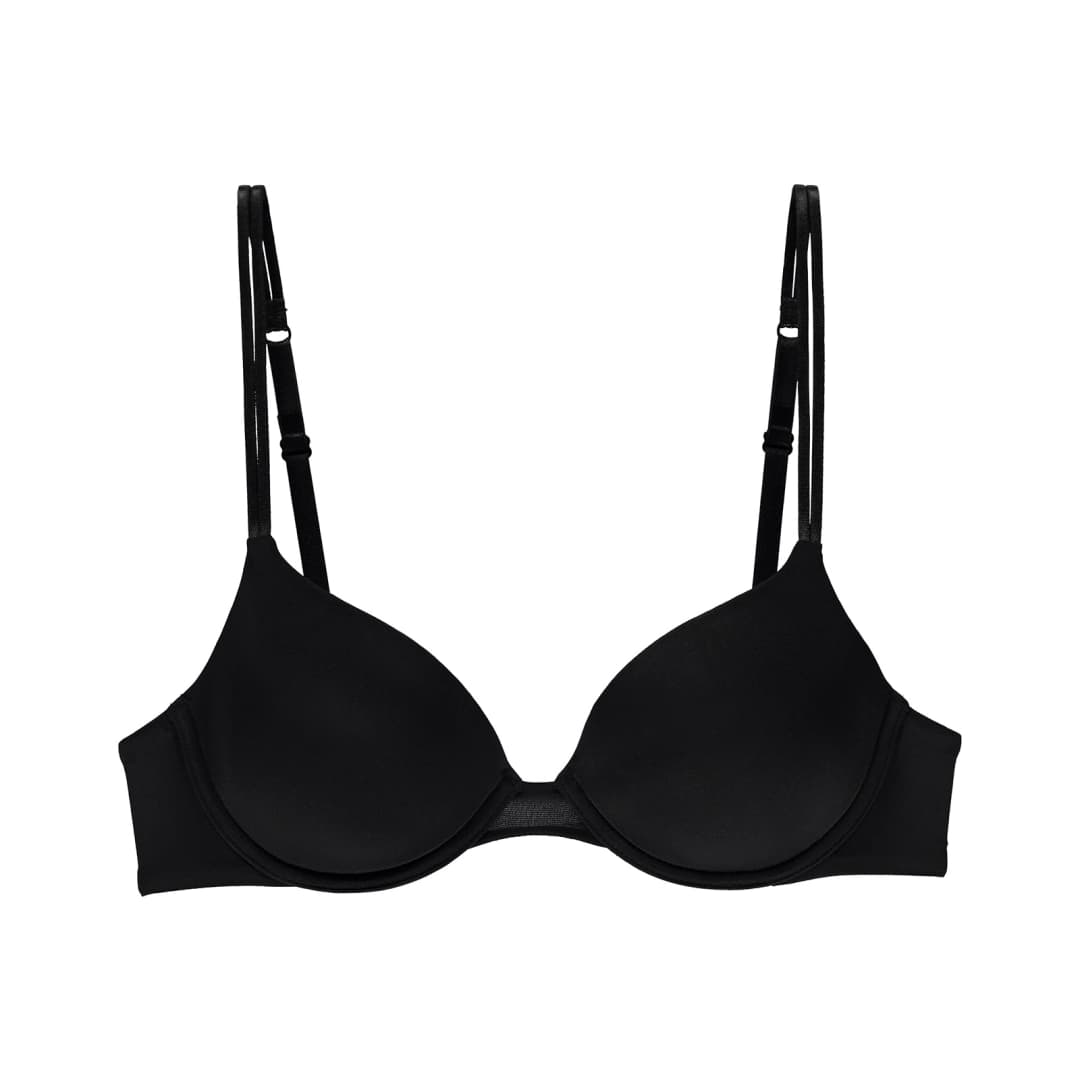 Sexy Comfort BH mit Bügel, gefüttert in schwarz