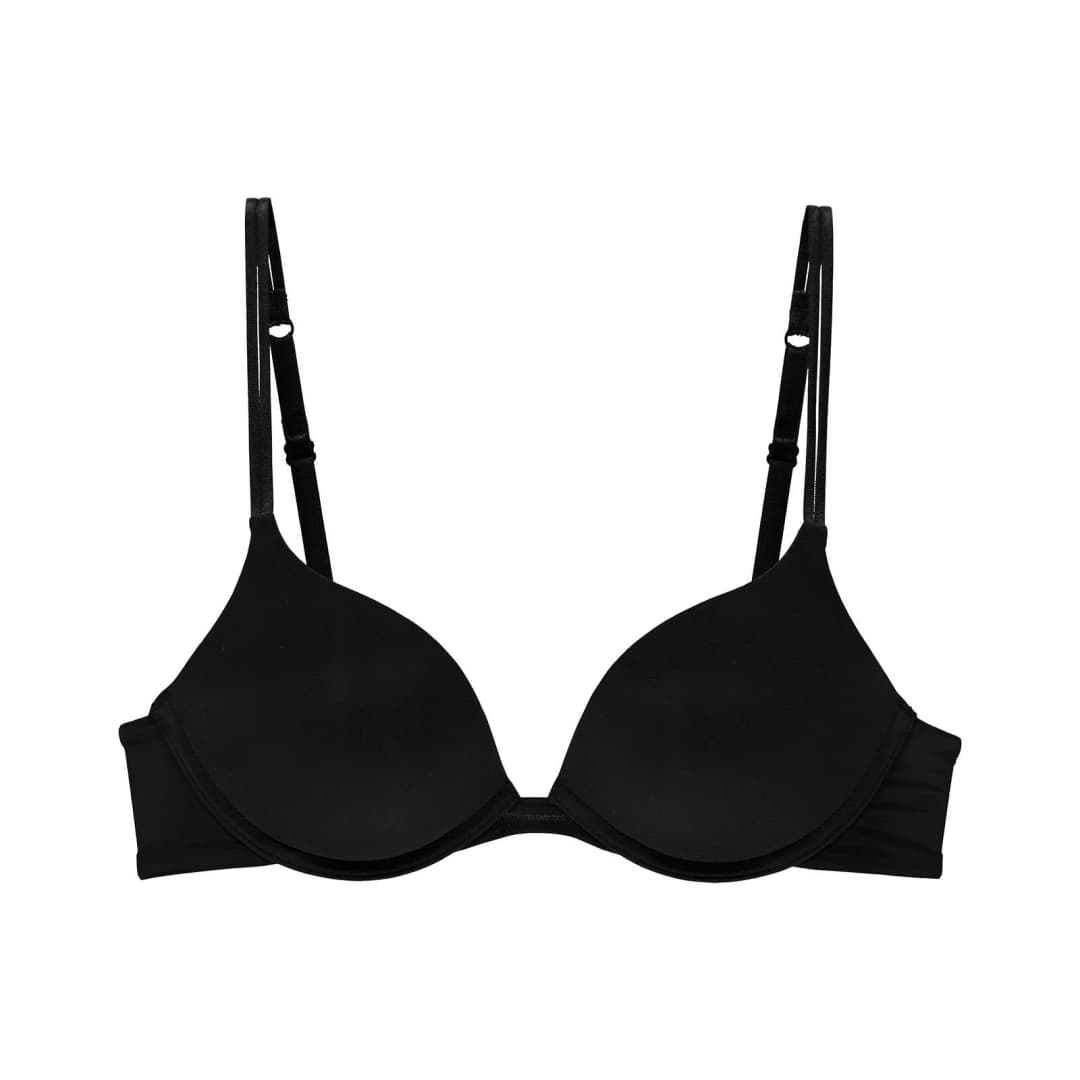 Sexy Comfort BH mit Bügel, gefüttert in schwarz