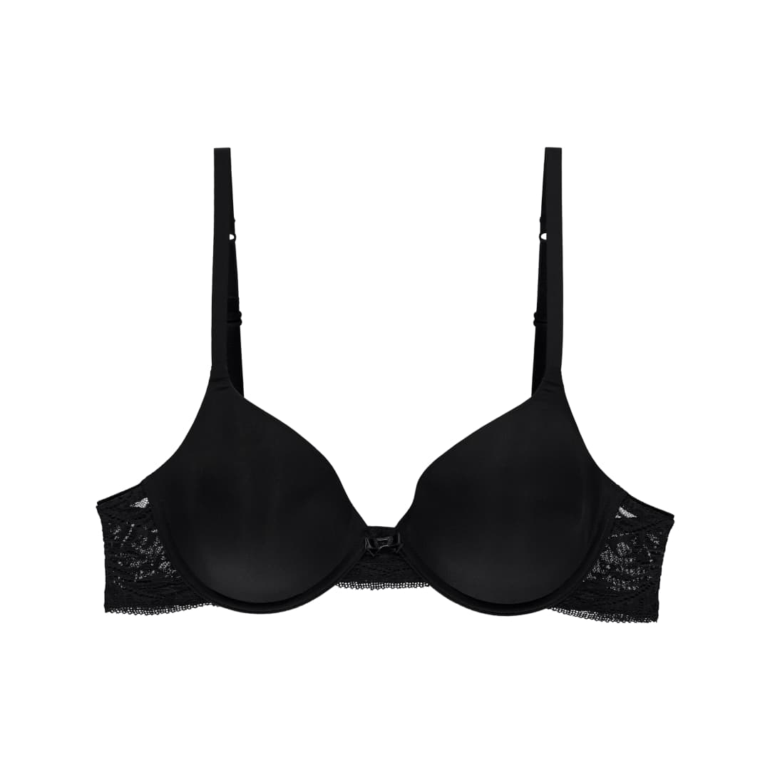 Lace Comfort BH mit Bügel, gefüttert in schwarz
