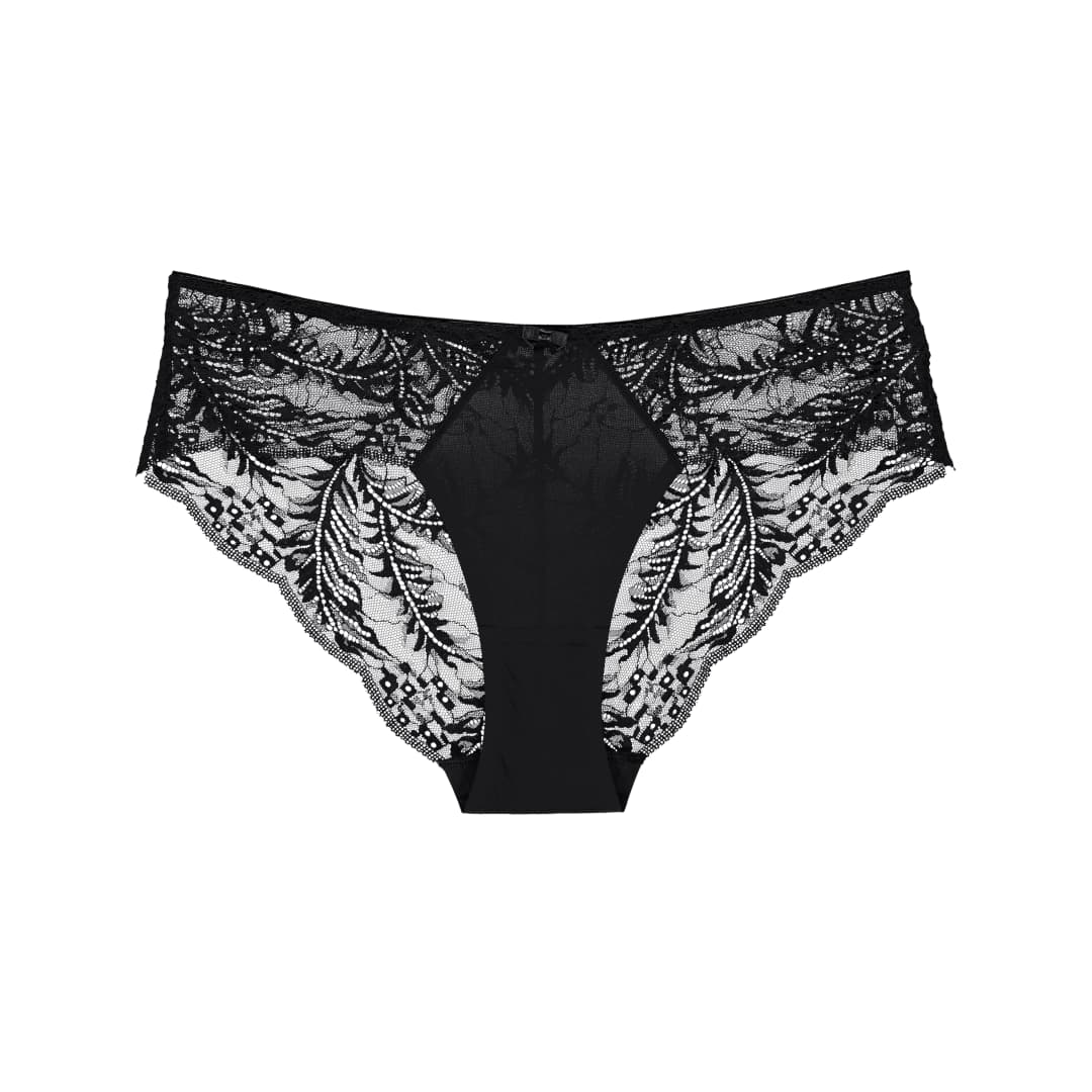 Lace Comfort Slip in schwarz