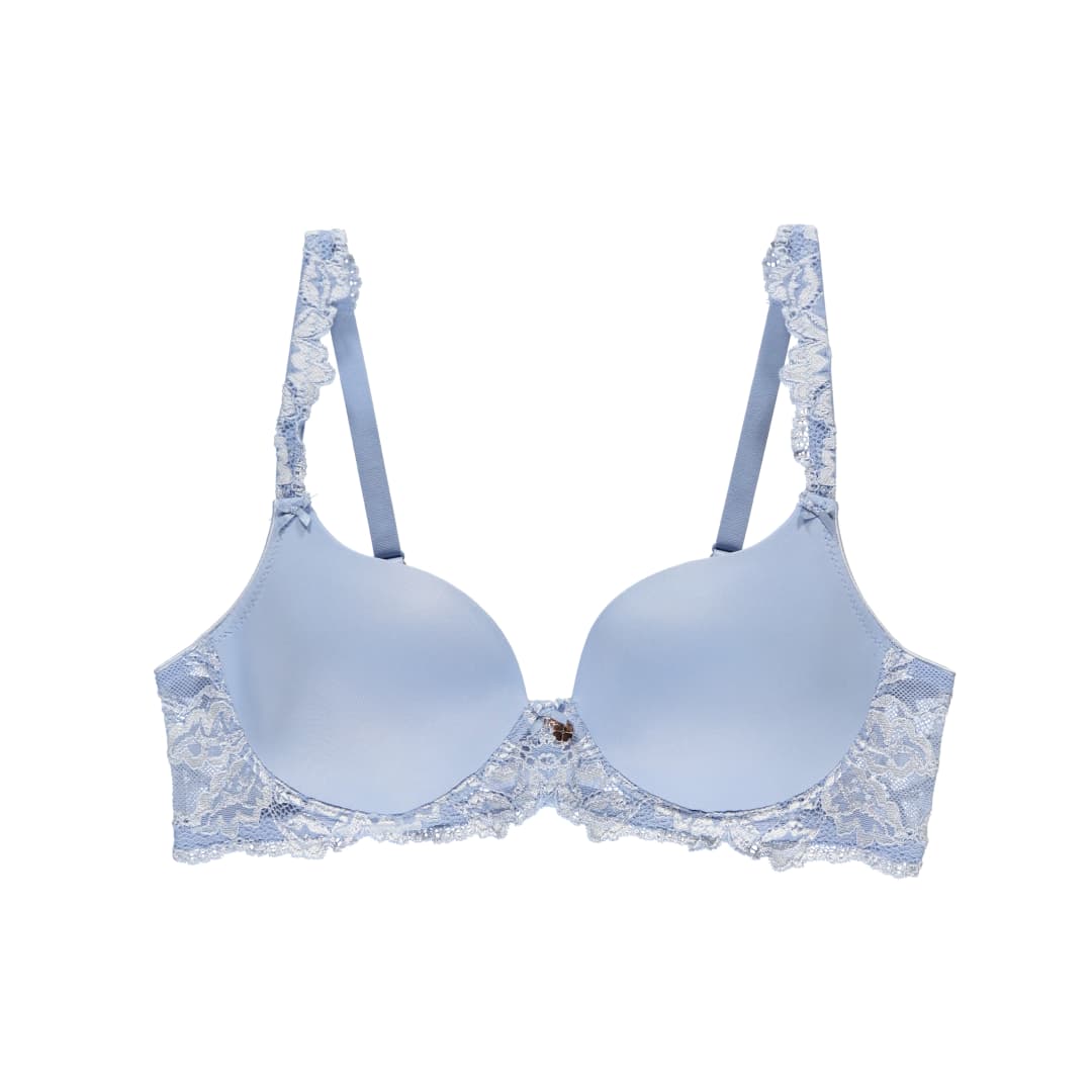 Luxury Desire BH mit Bügel, gefüttert in blau
