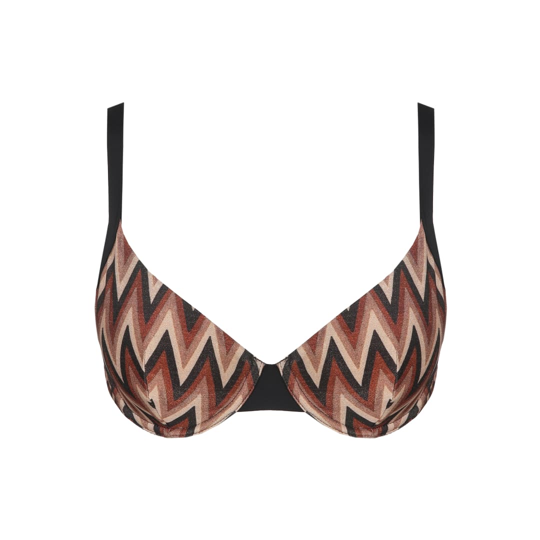 Su Ana Bikini Top mit Bügel ungefüttert in braun