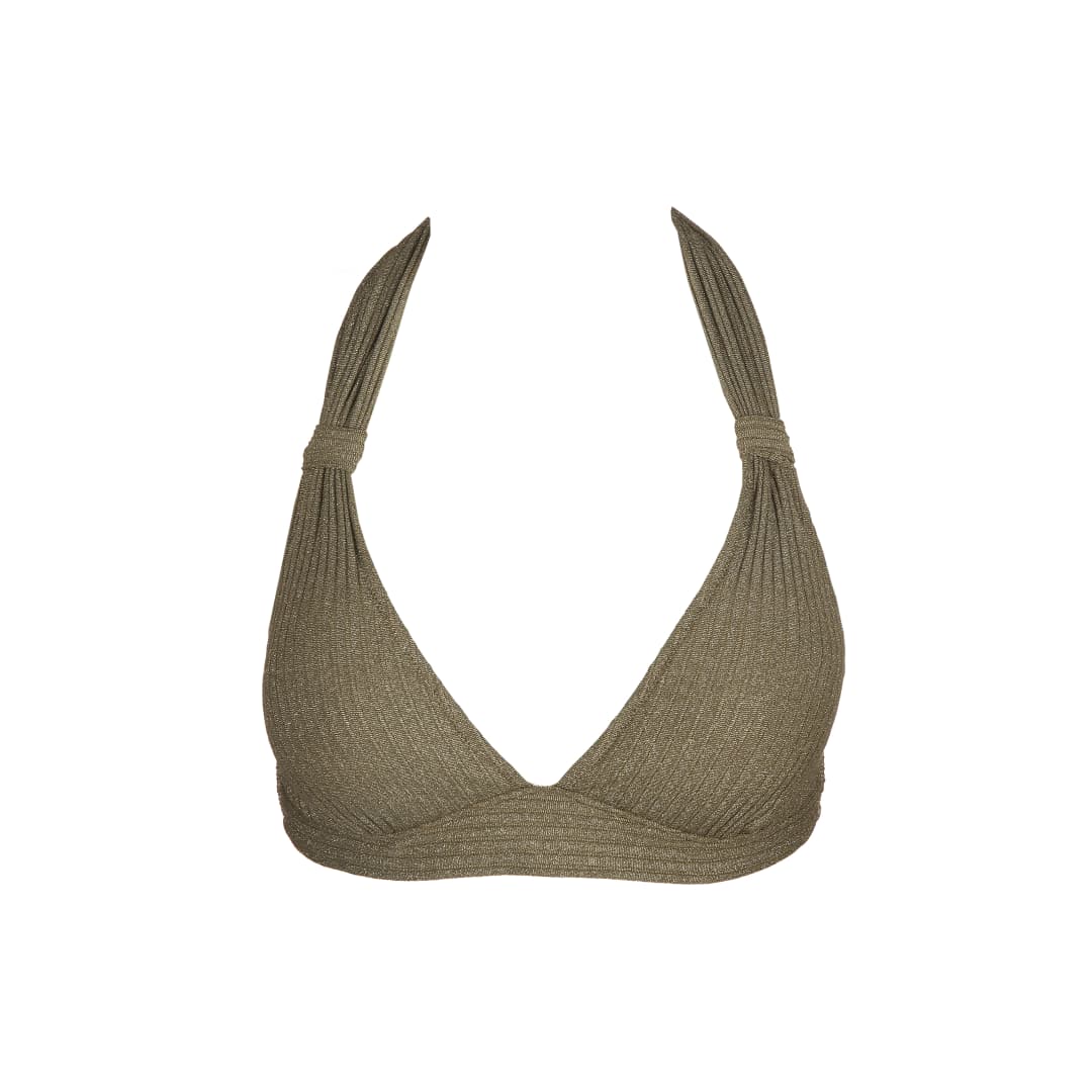 Tinjis Bikini Top ohne Bügel ungefüttert in grün