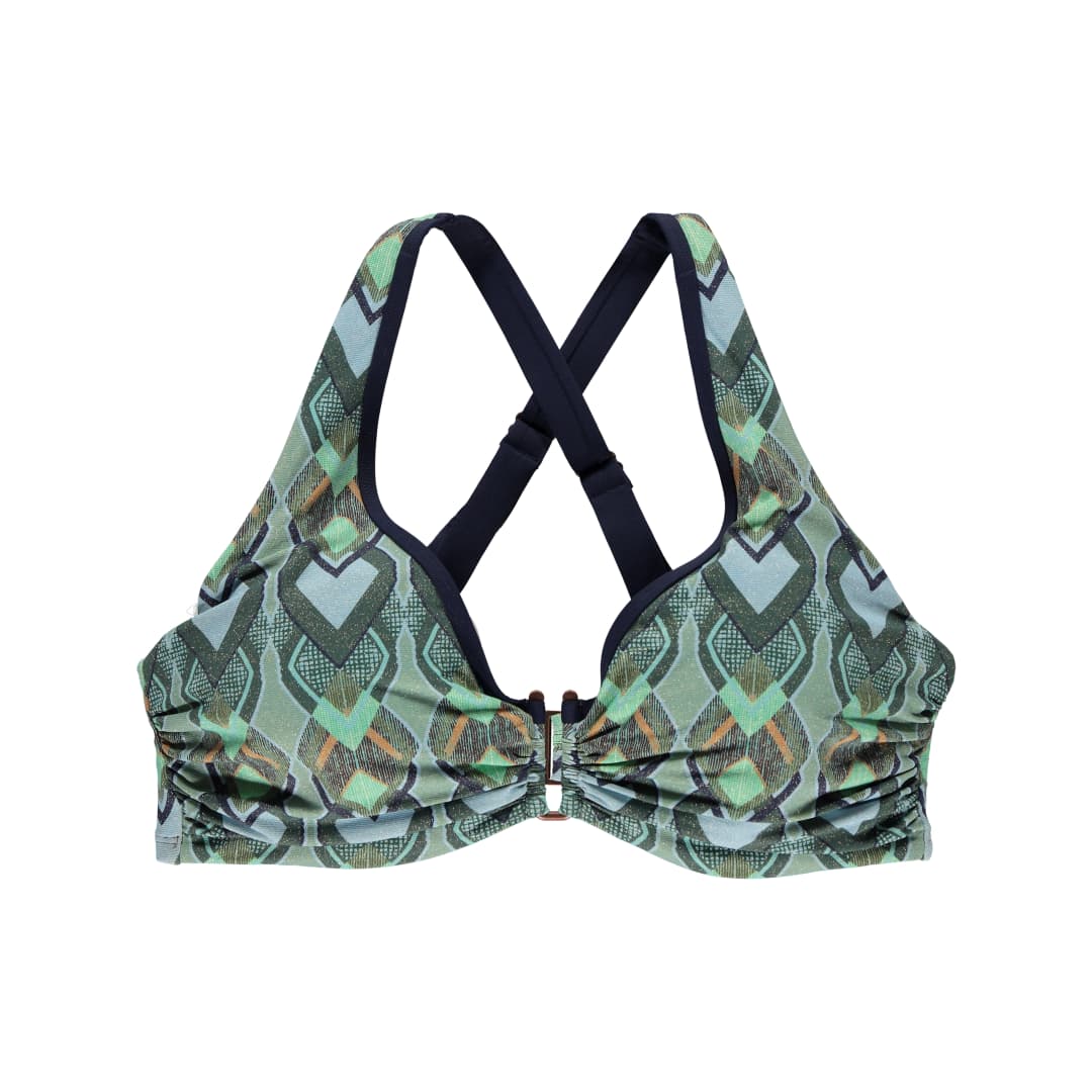 Thulan Bikini Top mit Bügel ungefüttert in grün