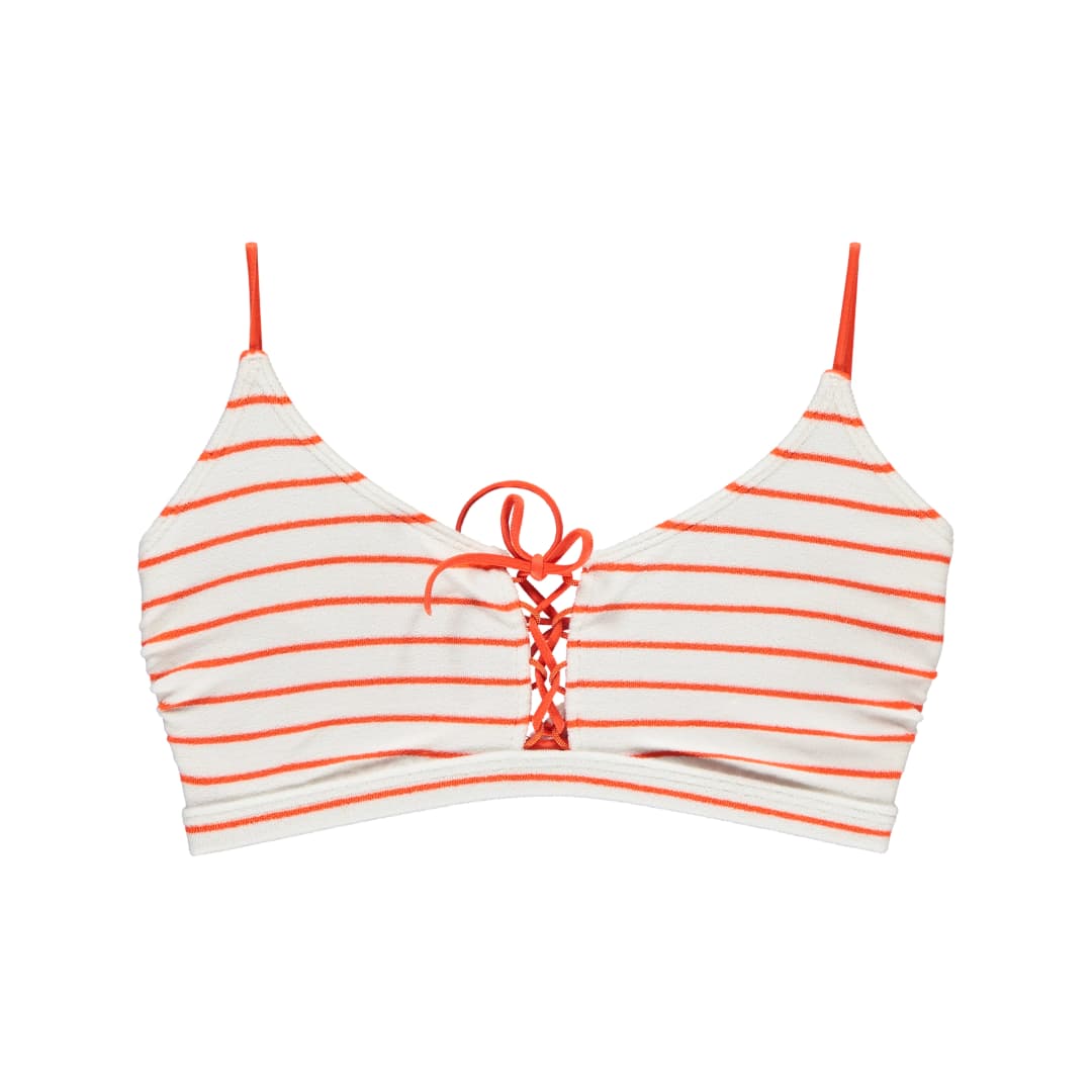 Tabby Bikini Top ohne Bügel gefüttert in weiss