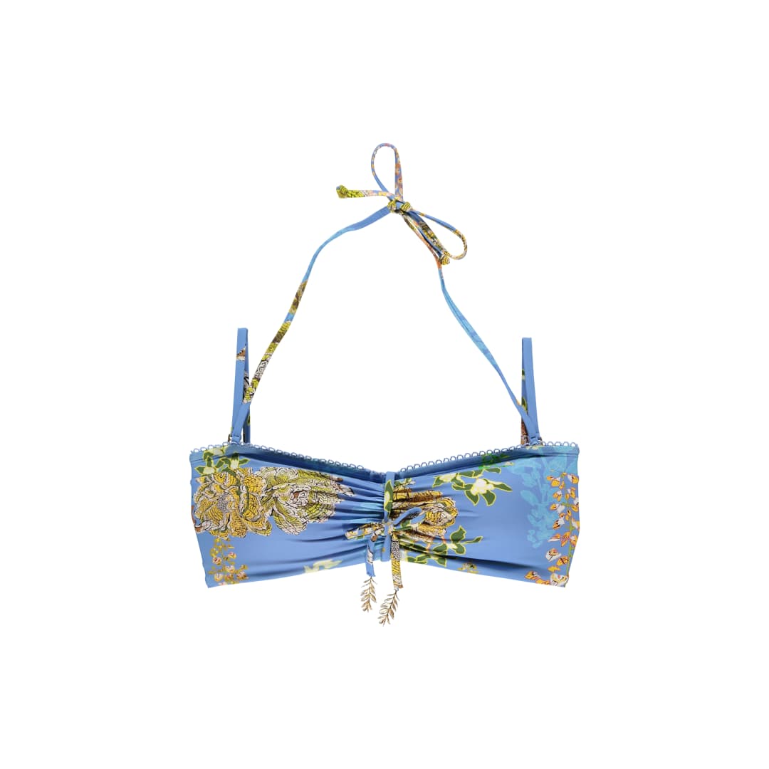 Talvi Bikini Top ohne Bügel gefüttert in blau