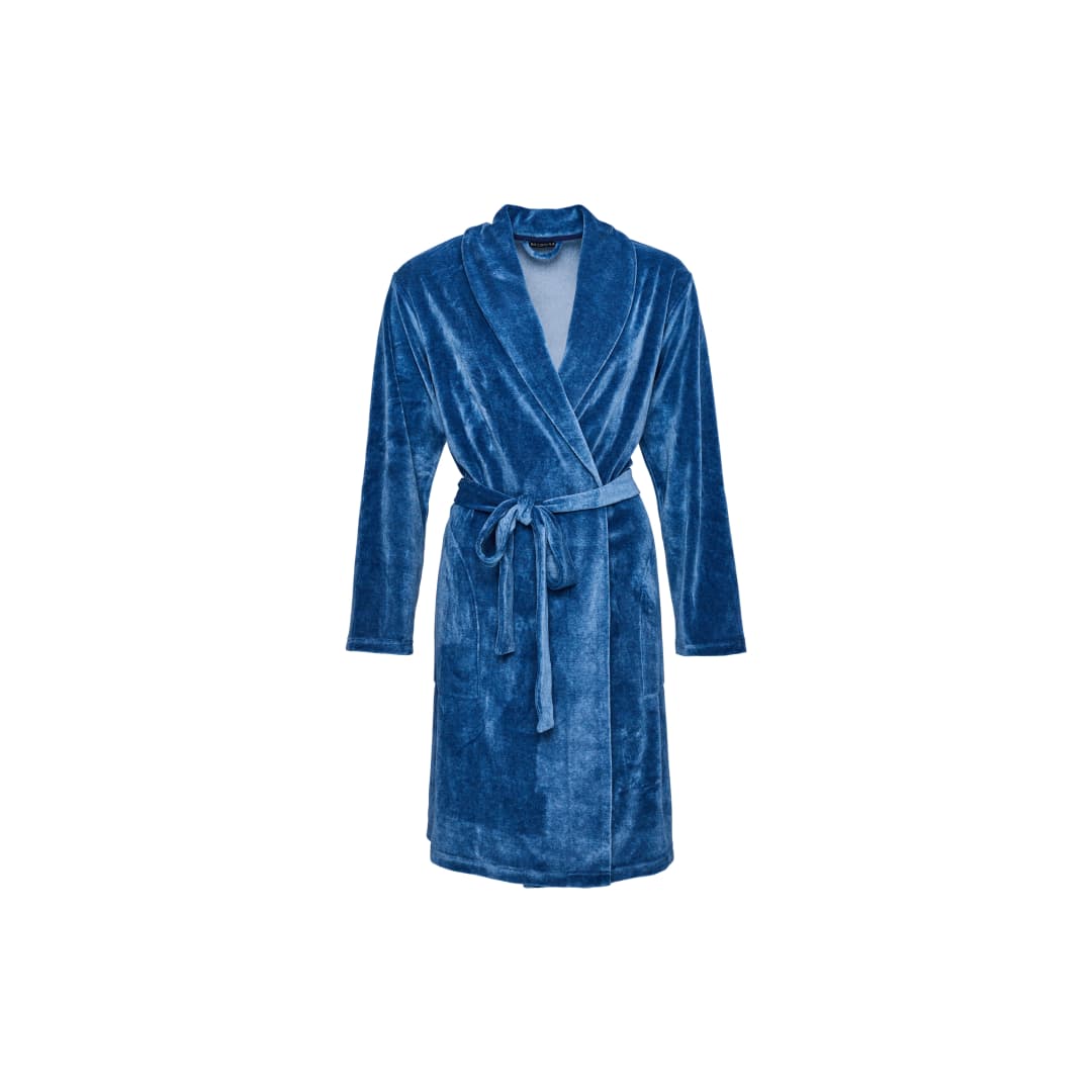 Valeria Mantel in blau