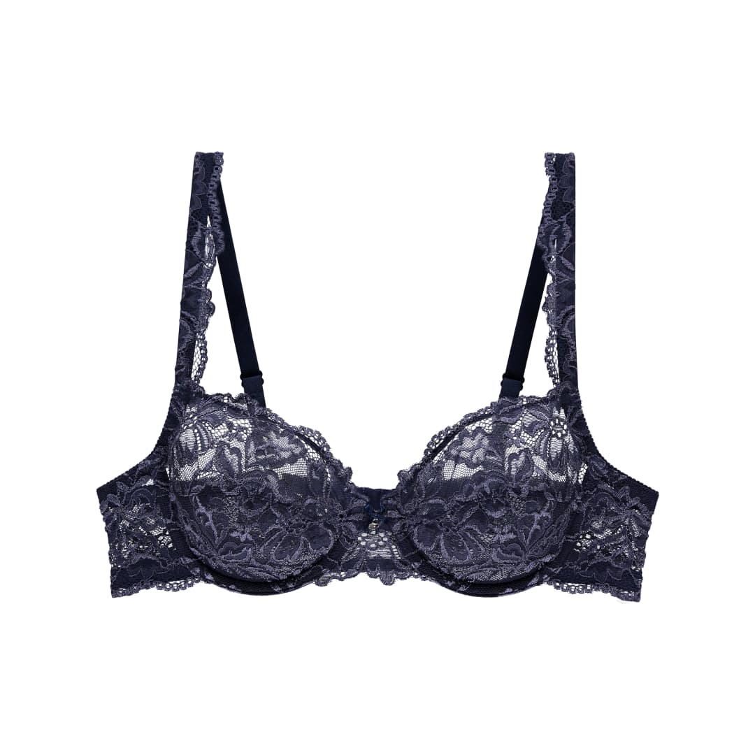 Luxury Desire BH mit Bügel, ungefüttert in blau