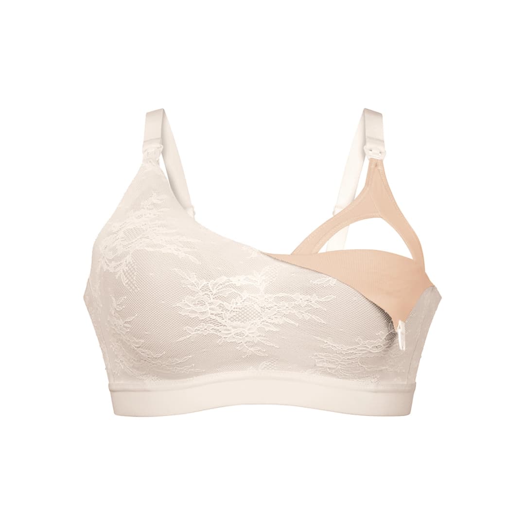 Essential Lace BH ohne Bügel, ungefüttert in weiss