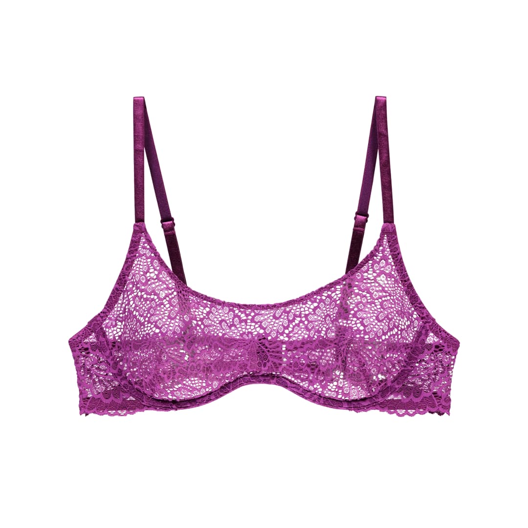 Vanessa BH mit Bügel, ungefüttert in violett
