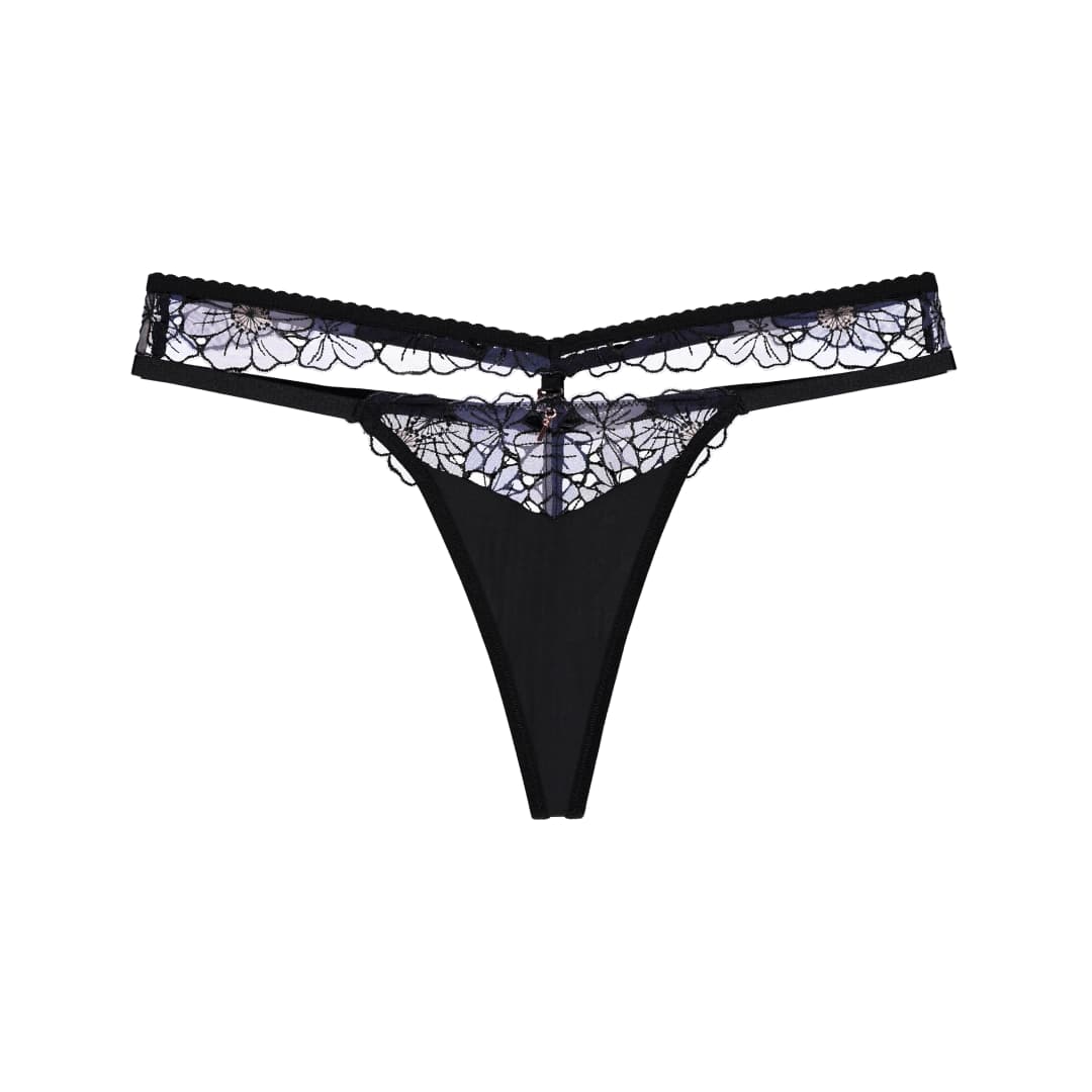 Viktoria String in schwarz