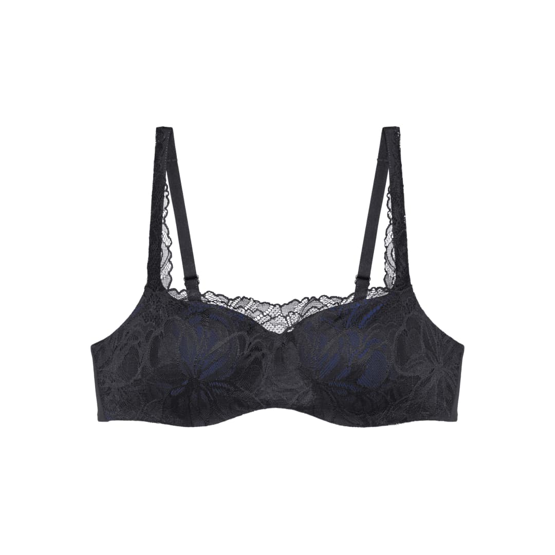 Body Make-Up Illusion Lace BH mit Bügel, gefüttert in schwarz