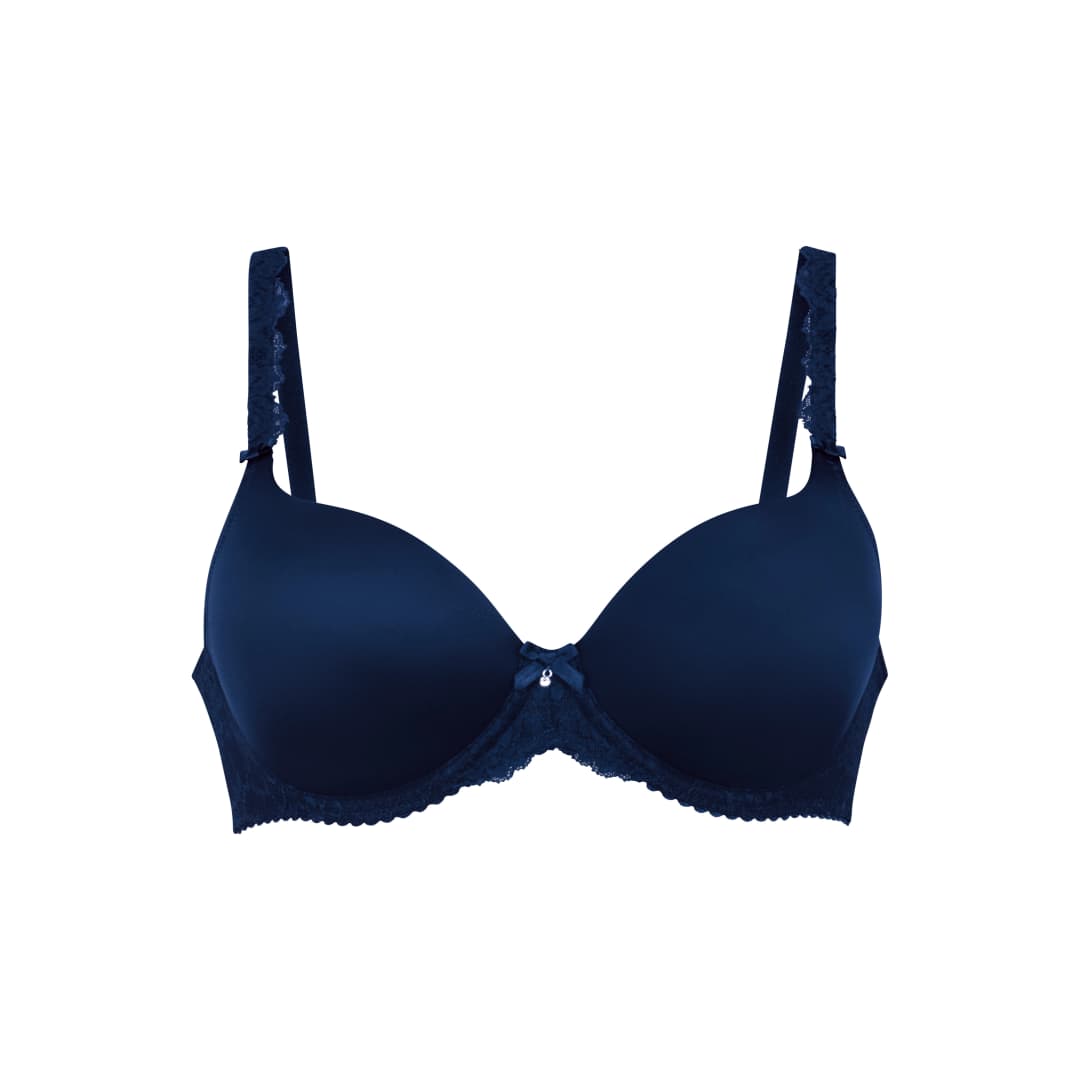 Bobette BH mit Bügel, gefüttert in blau