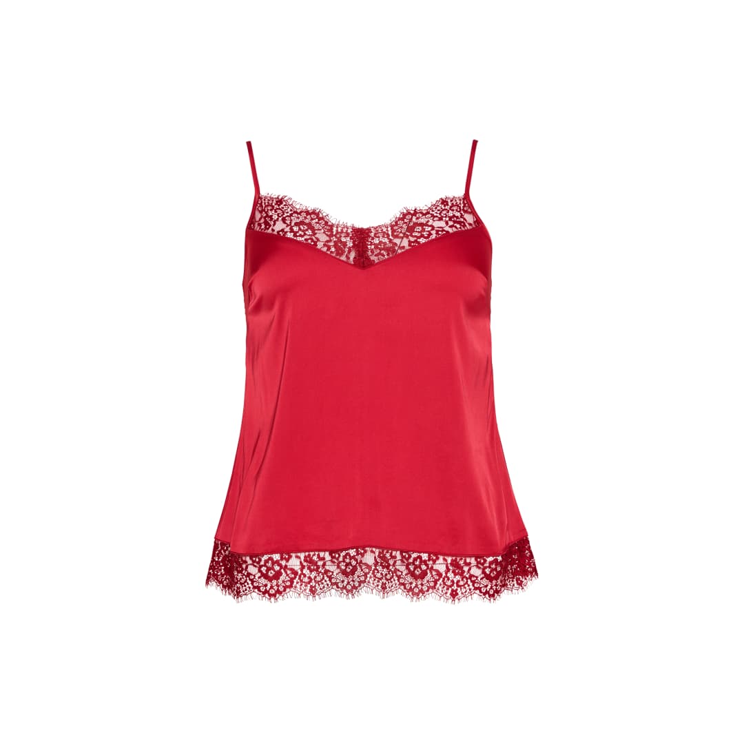 Sally Top Spaghetti in rot
