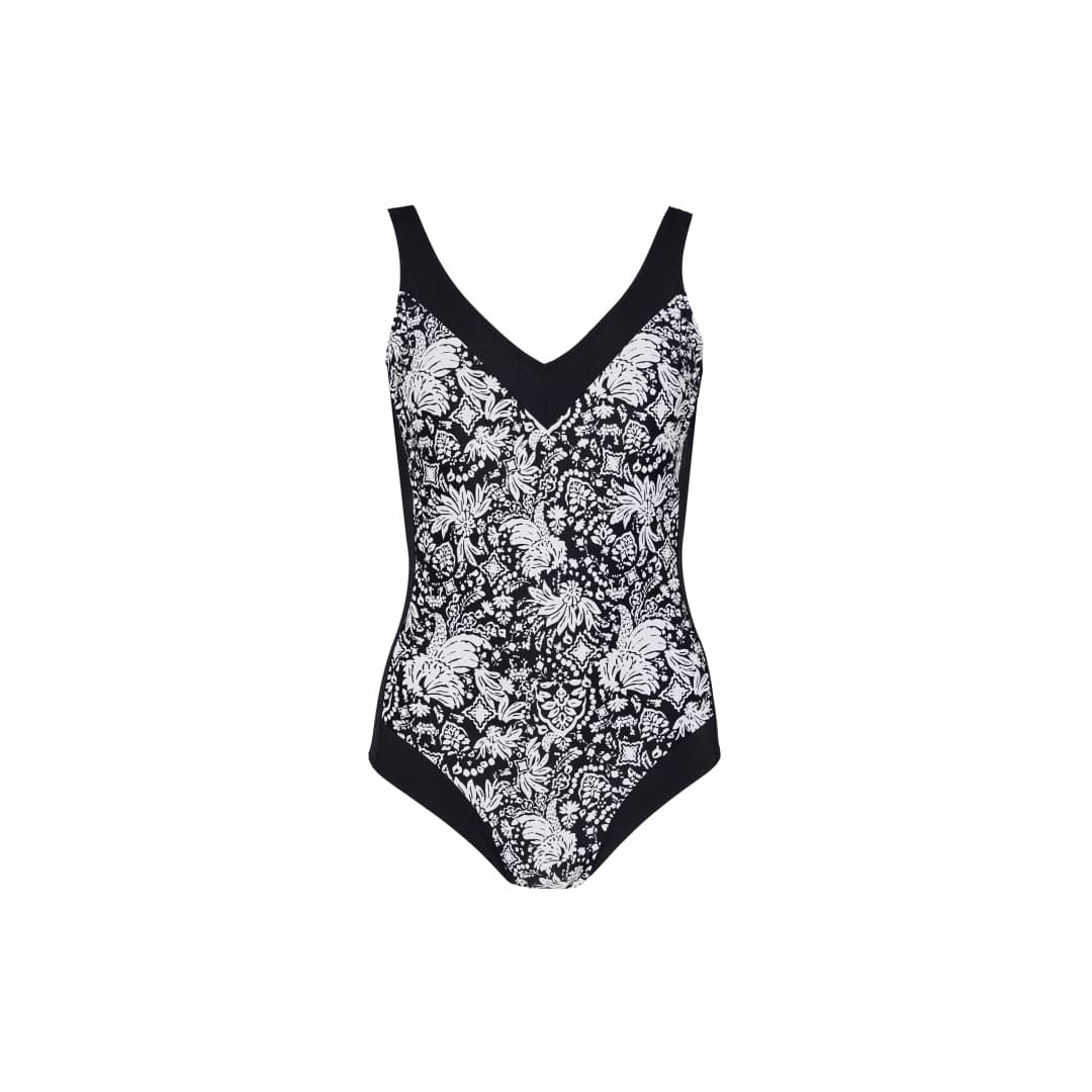 Basic Swimsuit Andia Badeanzug ohne Bügel ungefüttert in schwarz