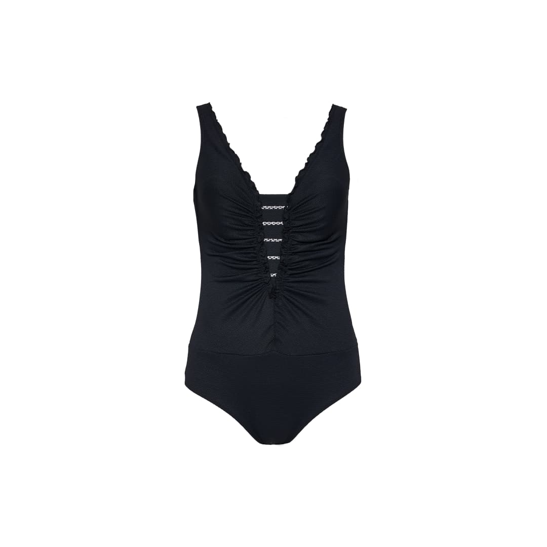 Basic Swimsuit Azora Badeanzug ohne Bügel ungefüttert in schwarz