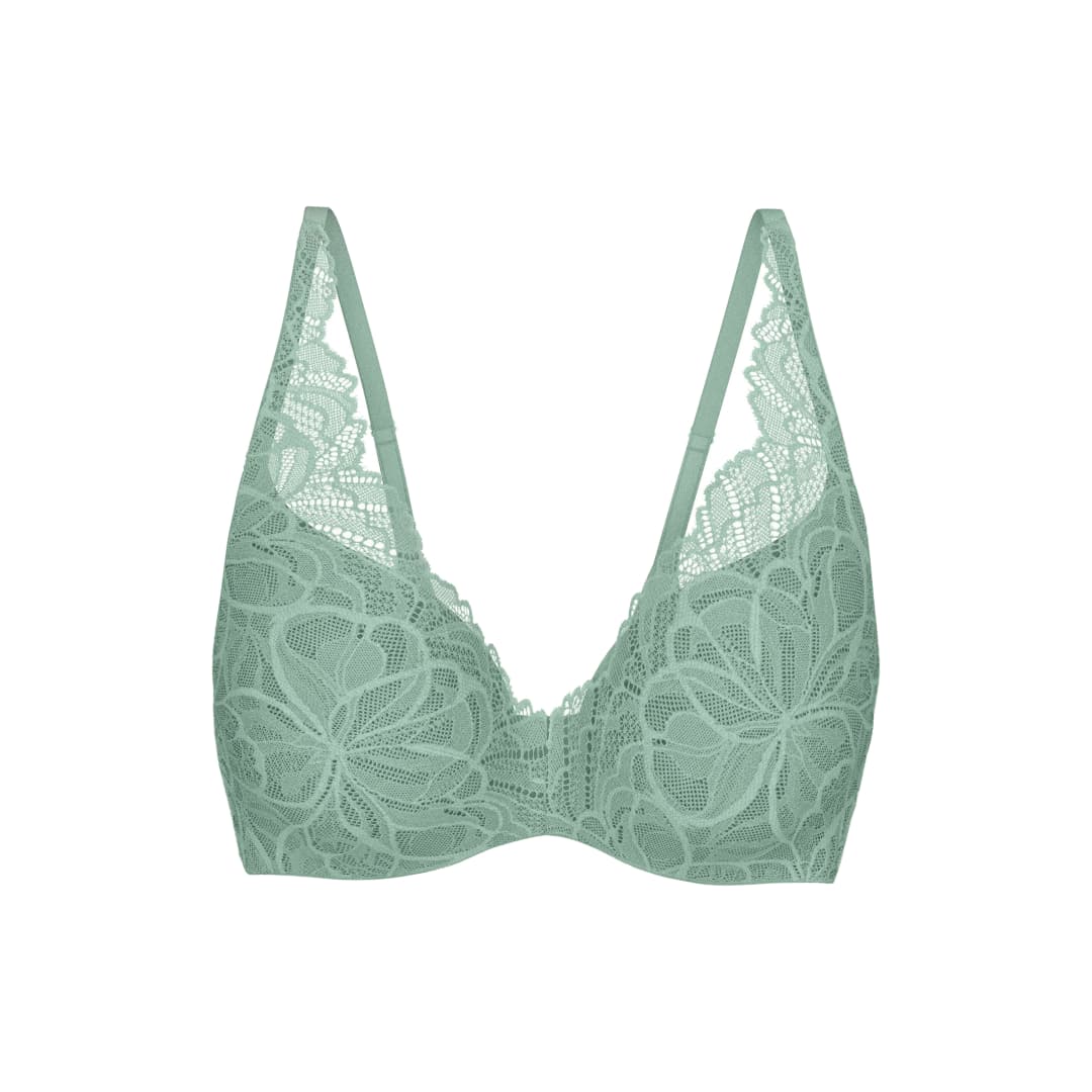Body Make-Up Illusion Lace BH mit Bügel, gefüttert in grün