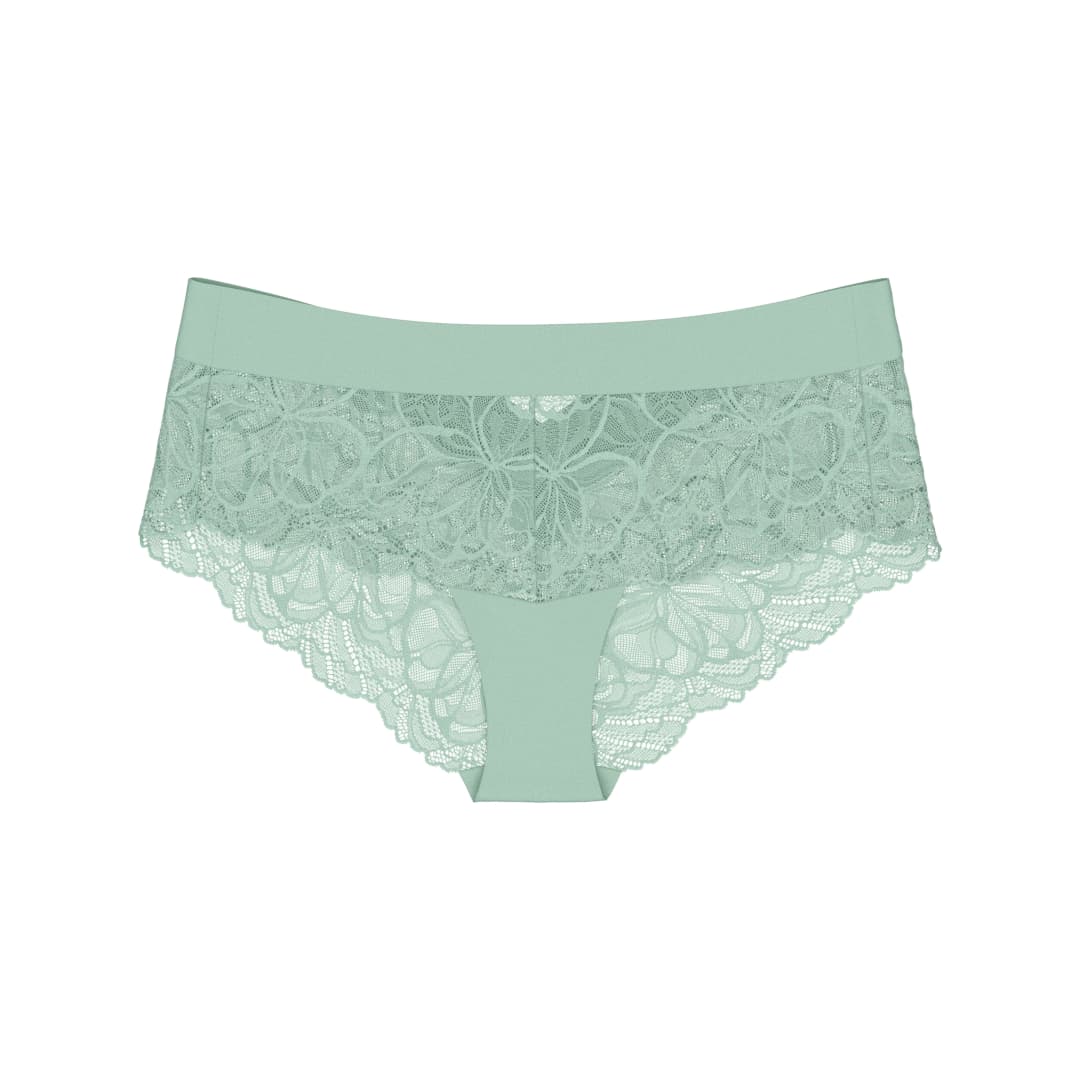 Body Make-Up Illusion Lace Panty in grün