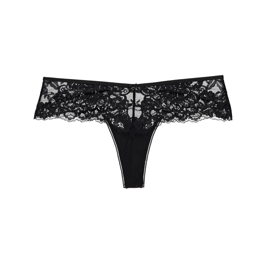Amina String in schwarz