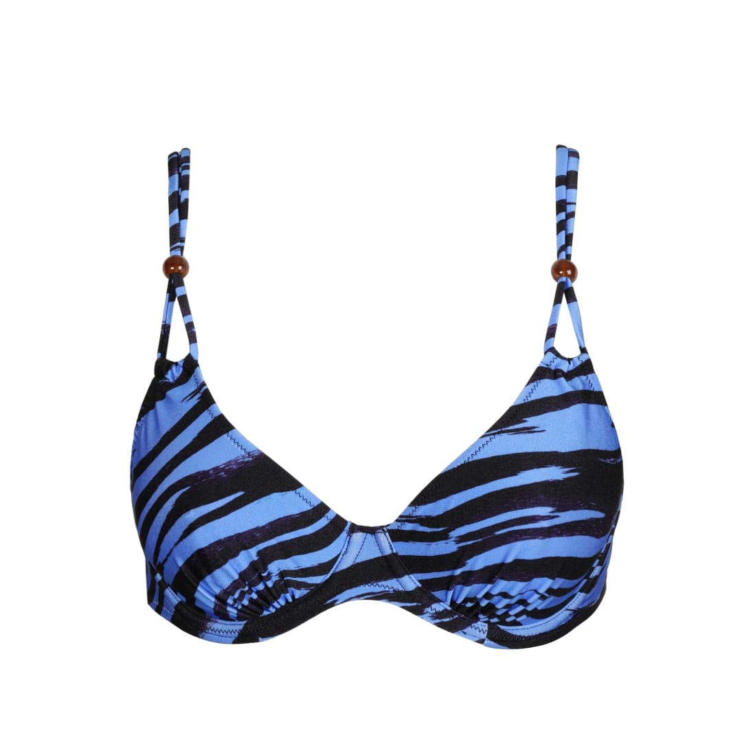 Marva Bikini Top mit Bügel ungefüttert in blau