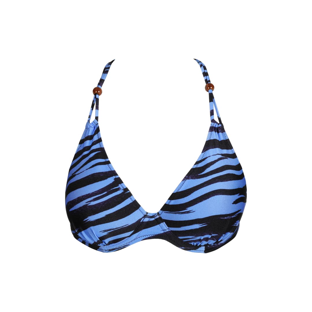Marva Bikini Top mit Bügel gefüttert in blau