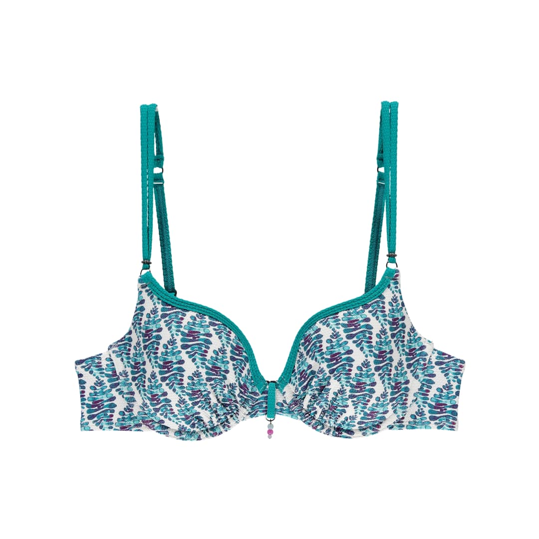 Amalia Bikini Top mit Bügel gefüttert in türkis