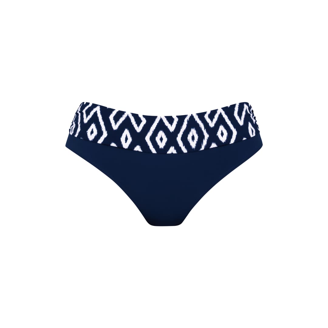Tribal Monotones Bikini Regular Slip in blau