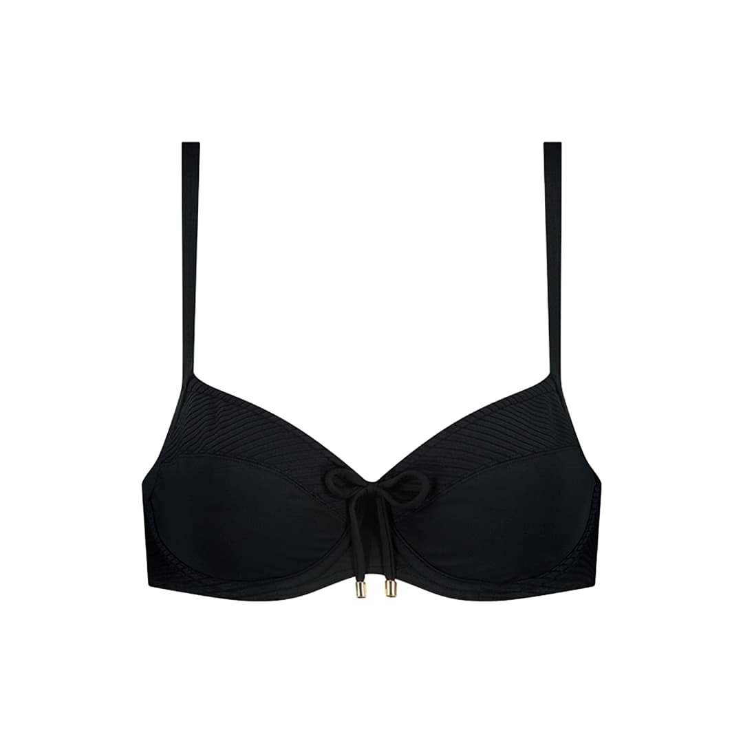Caviar Bikini Top mit Bügel ungefüttert in schwarz