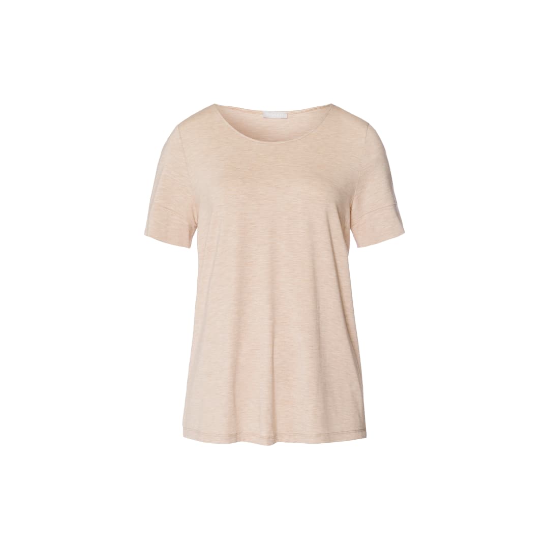 Natural Elegance Pyjama Oberteil, kurz in beige