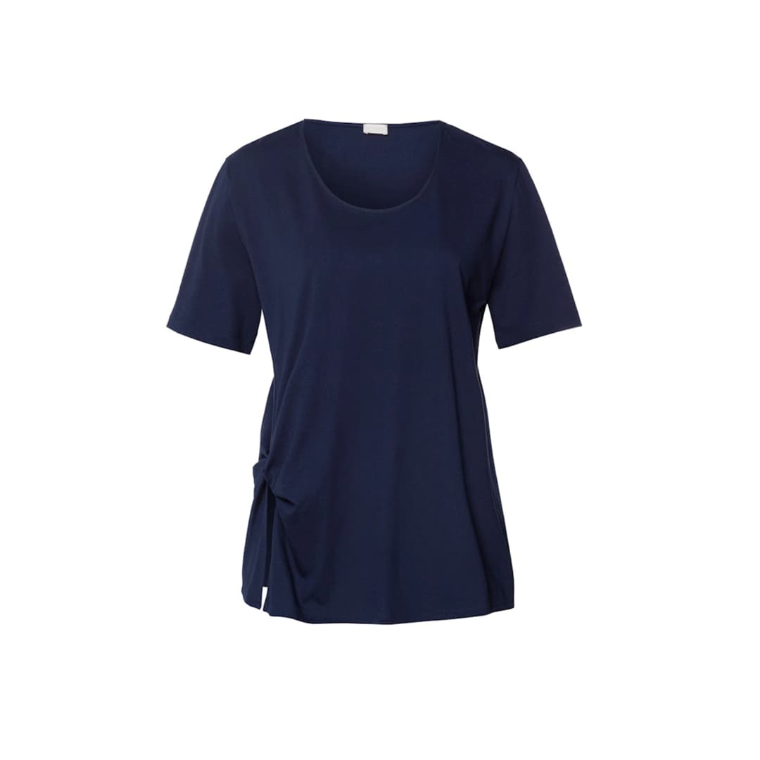 Natural Shirt Pyjama Oberteil in blau
