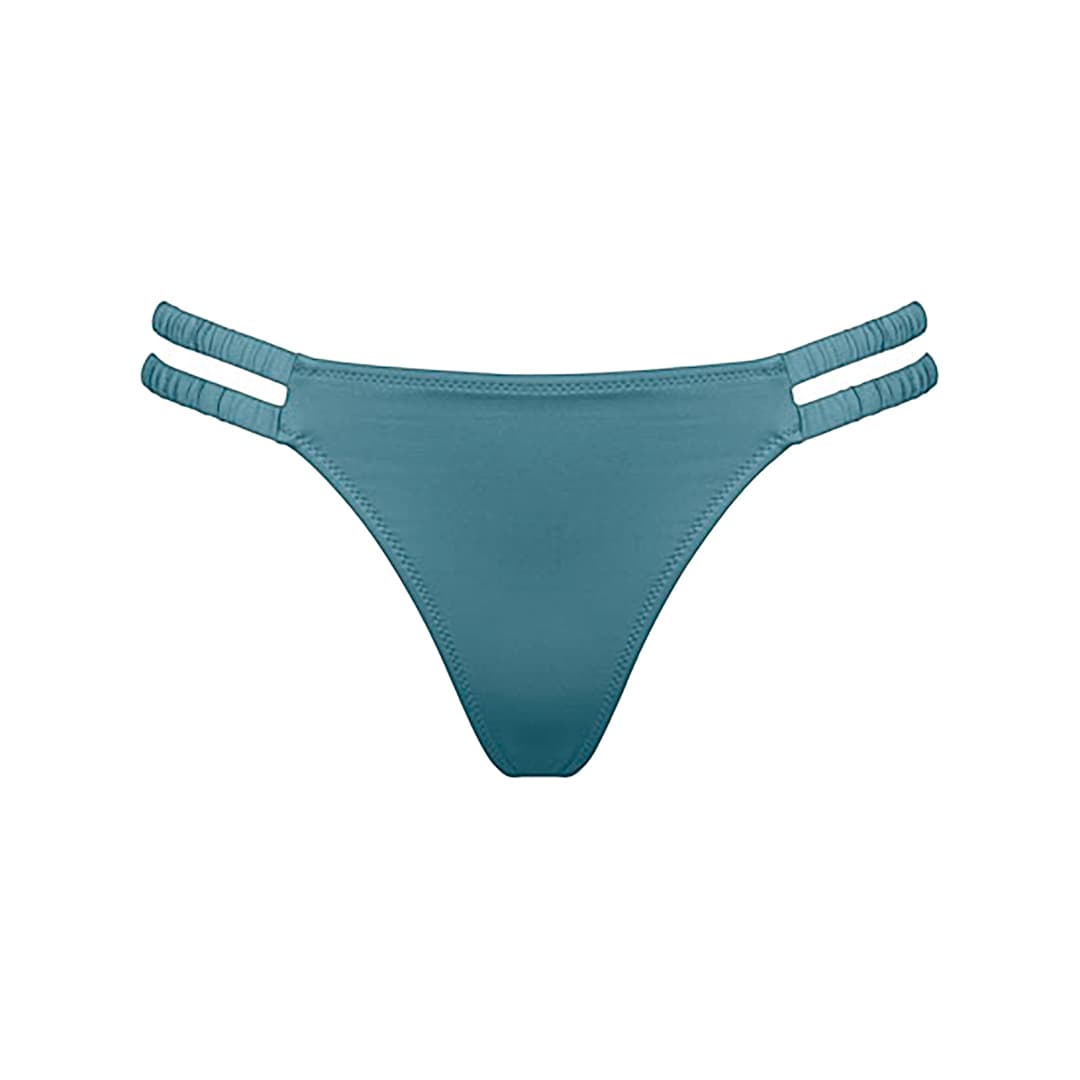 Shimmering Solids Bikini Regular Slip in blau