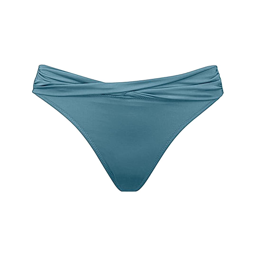 Shimmering Solids Bikini Regular Slip in blau