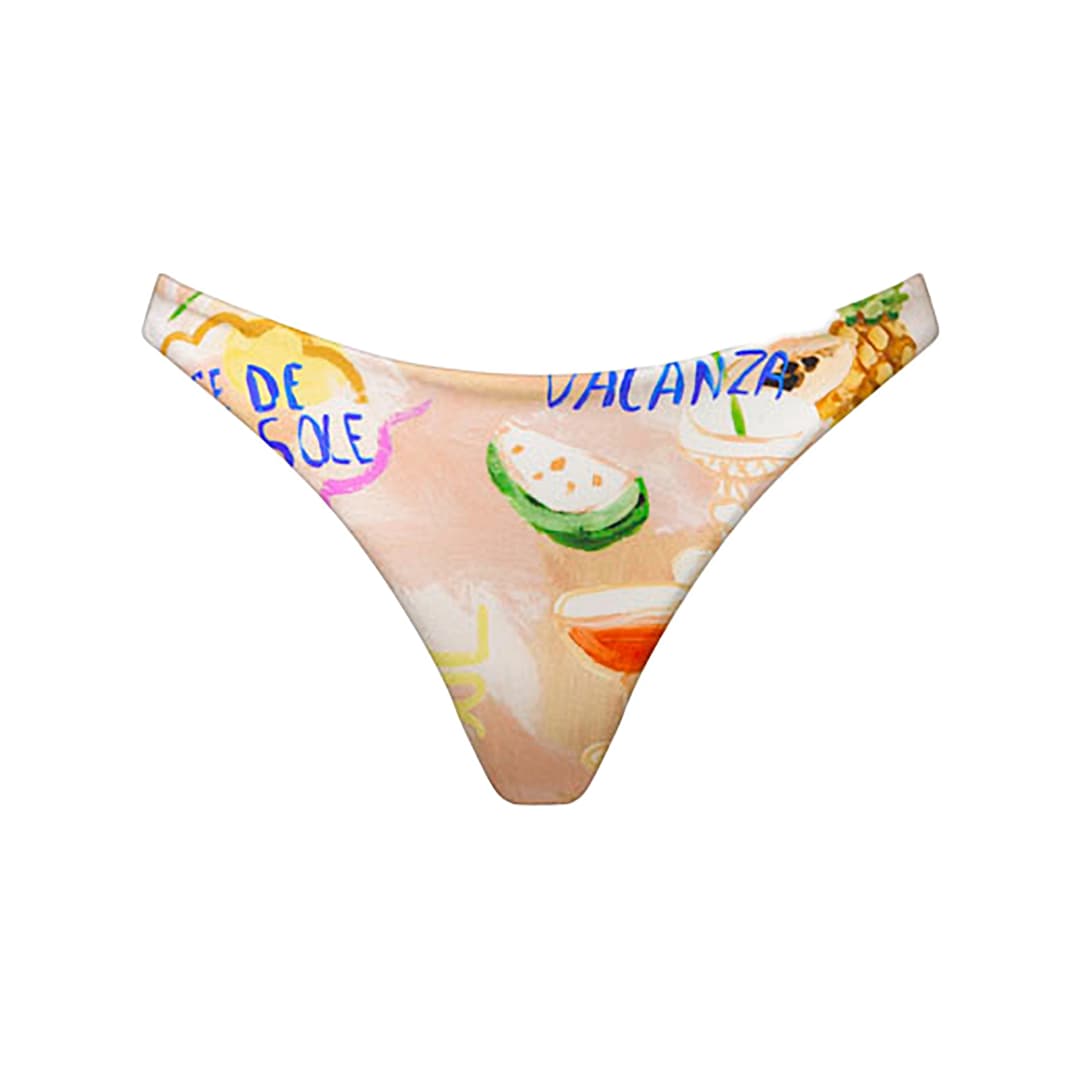 Vacation Fizz Bikini Regular Slip in weiss