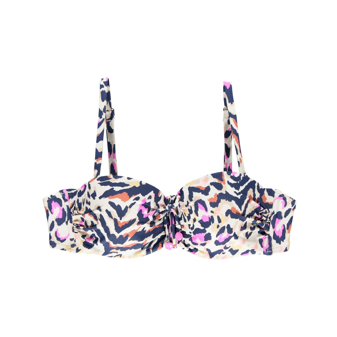 Wildlife Bikini Top mit Bügel gefüttert in bunt