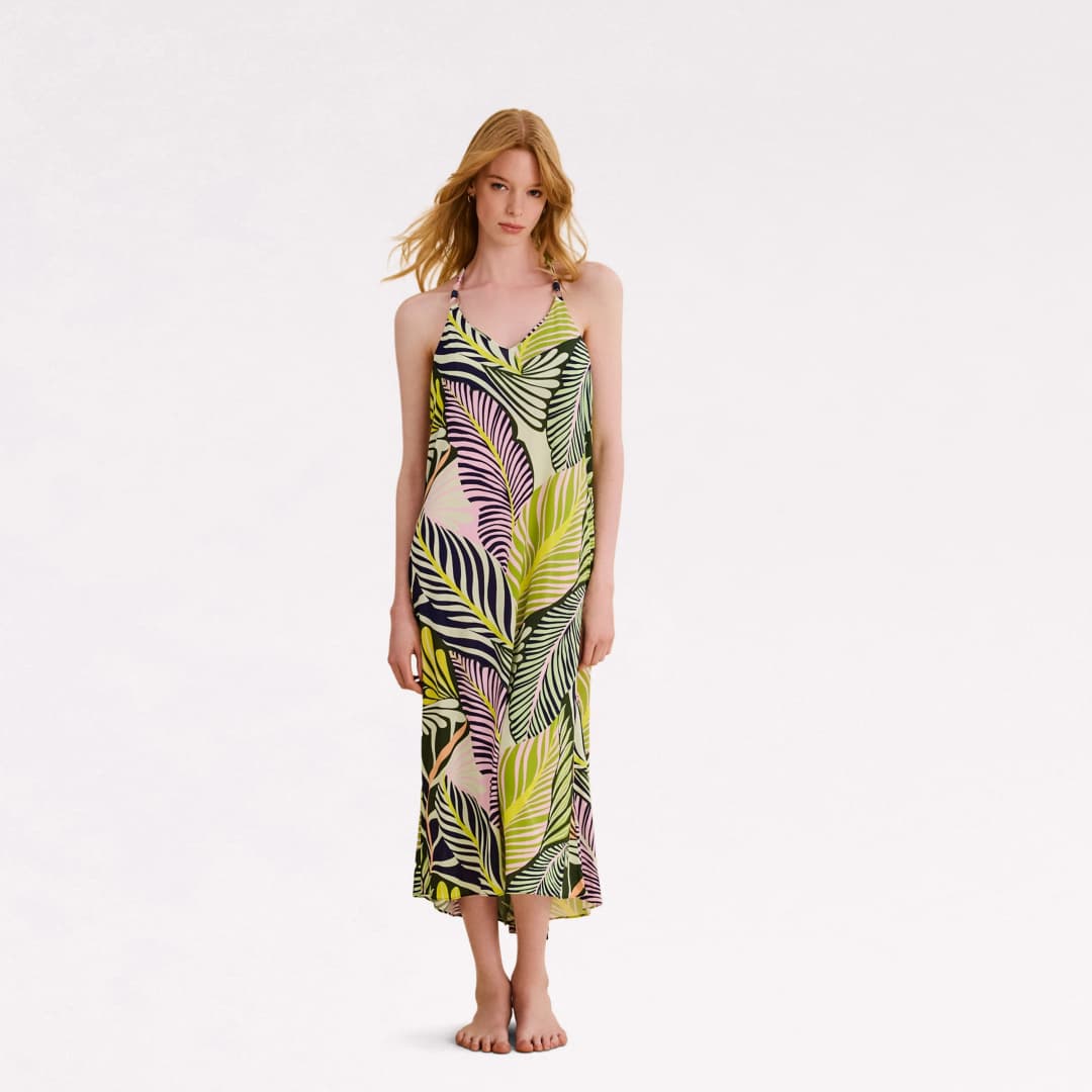 Courtney Kleid lang in grün