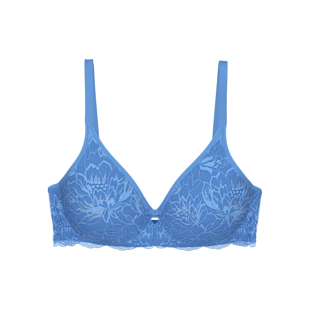 Amourette Charm BH mit Bügel, ungefüttert in blau