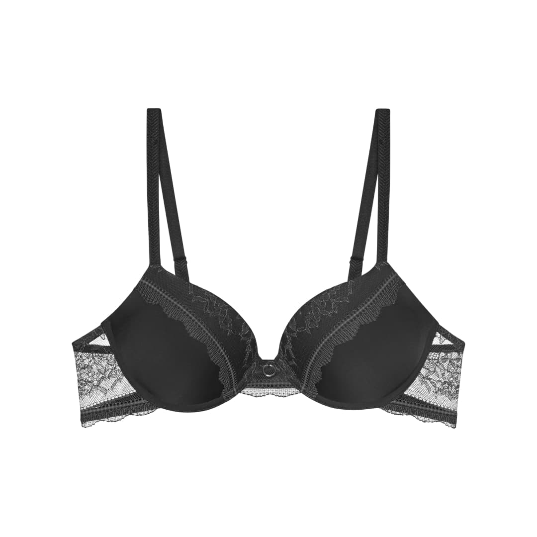 Comfort Allure BH mit Bügel, gefüttert in schwarz