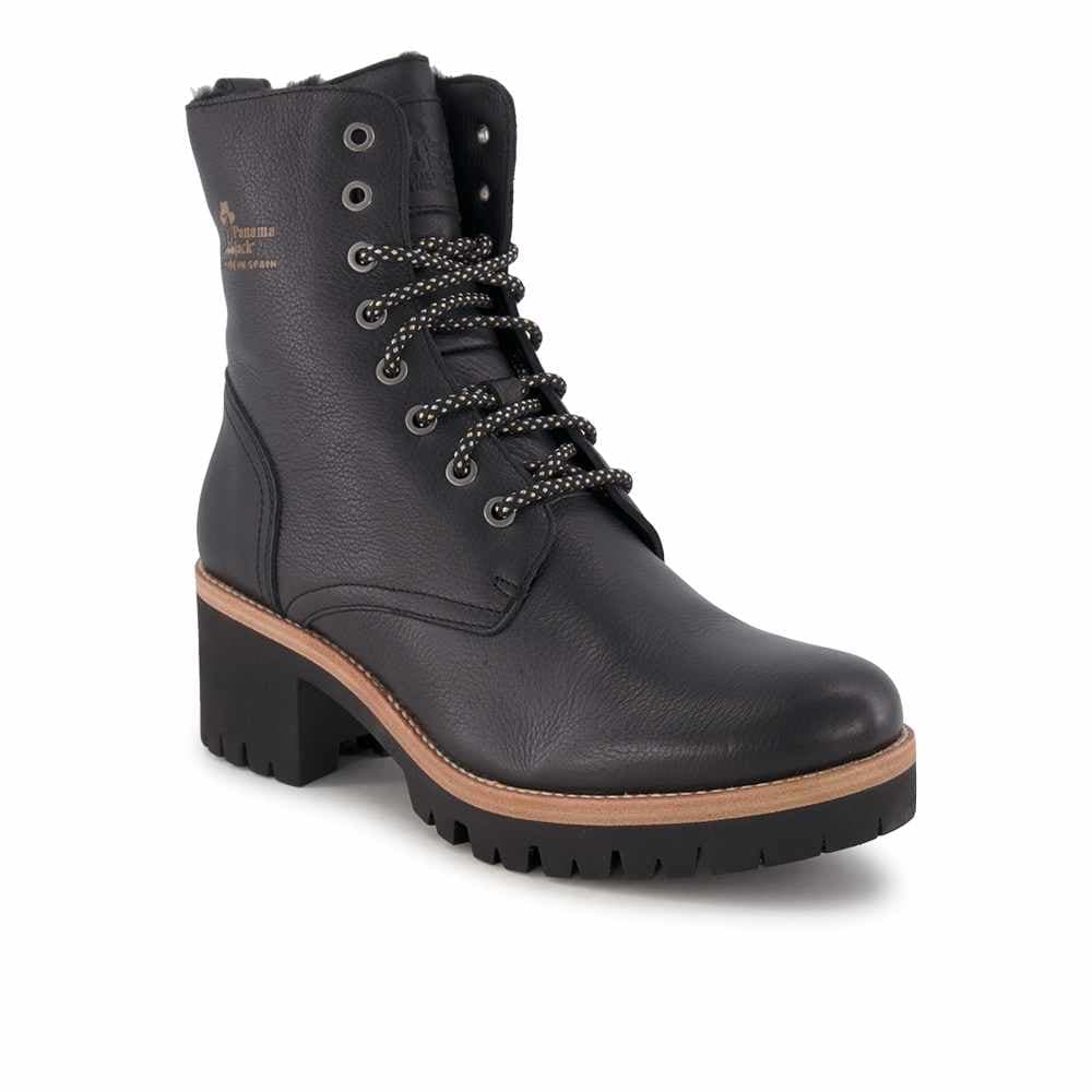 Panama Jack Schnürboots, Damen , Schwarz 39