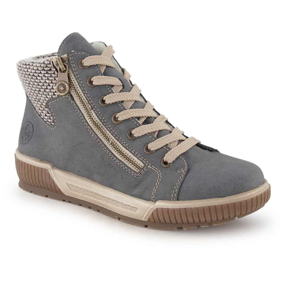 Rieker Schnürboots, Damen , Blau 36