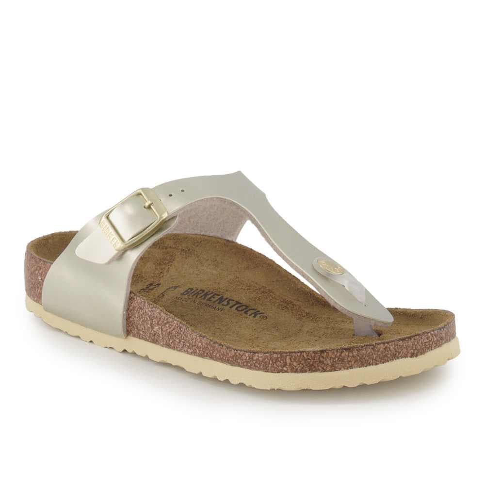 Birkenstock Sandalen-Zehentrenner, Kinder , Silber 33