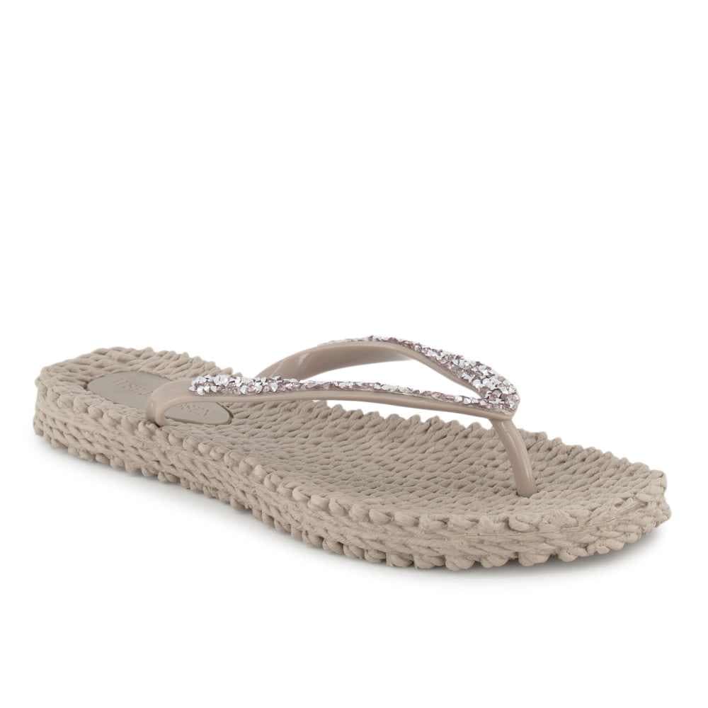 Ilse Jacobsen Pantoletten-Zehentrenner, Damen , Beige 36