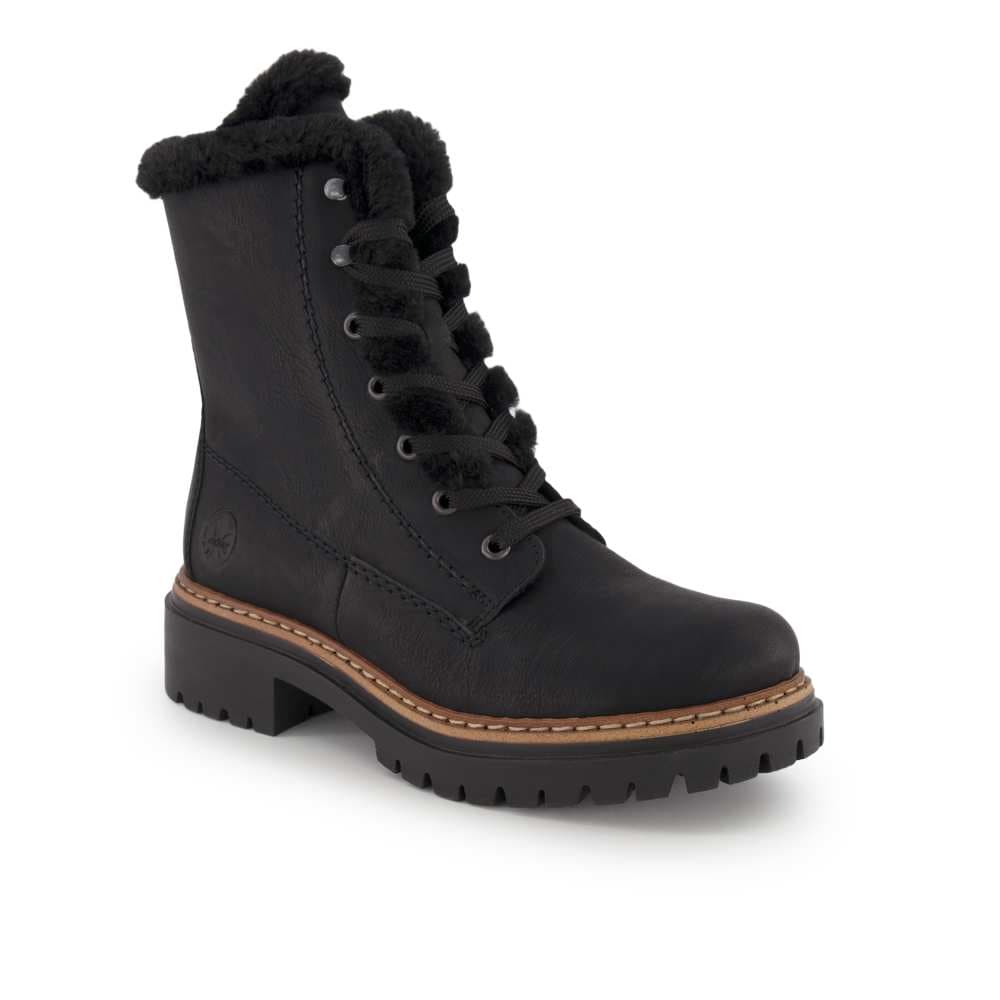 Rieker Schnürboots, Damen , Schwarz 36