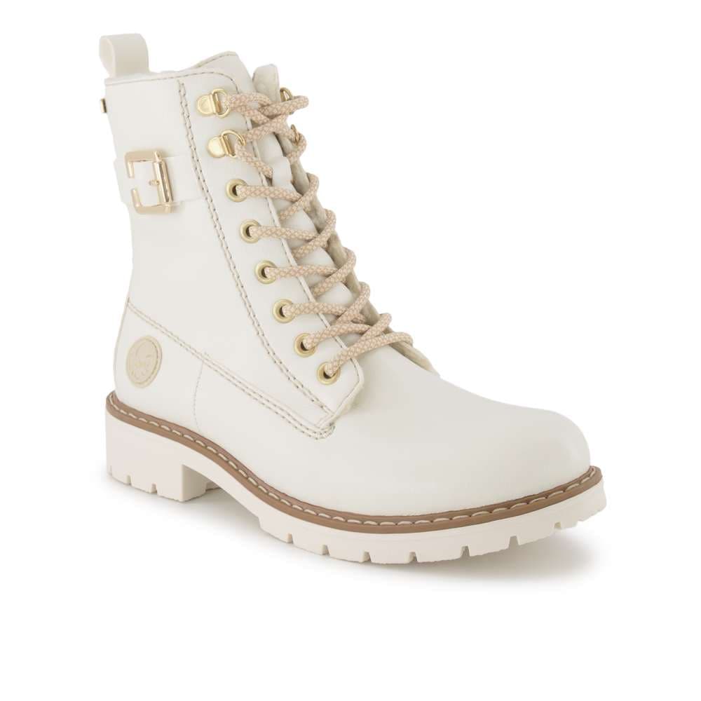 Rieker Schnürboots, Damen , Weiss 36