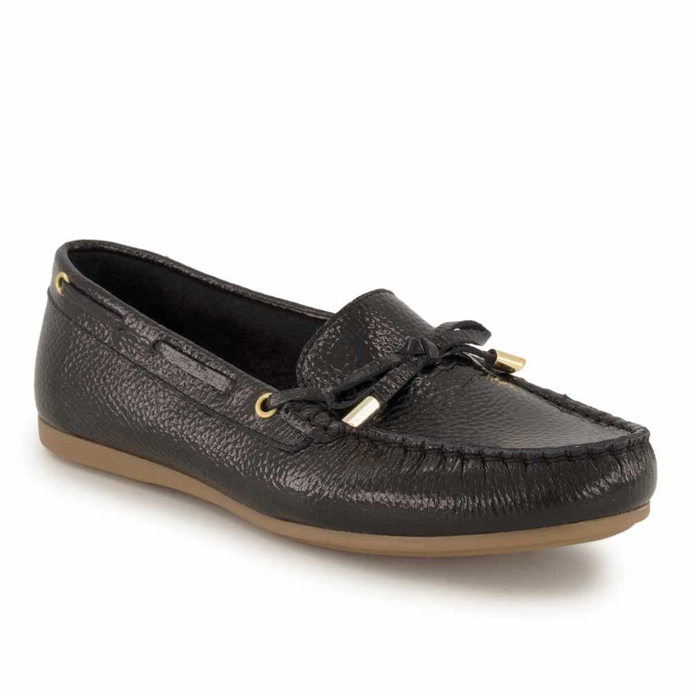 Varese Mokassin, Damen , Schwarz 36