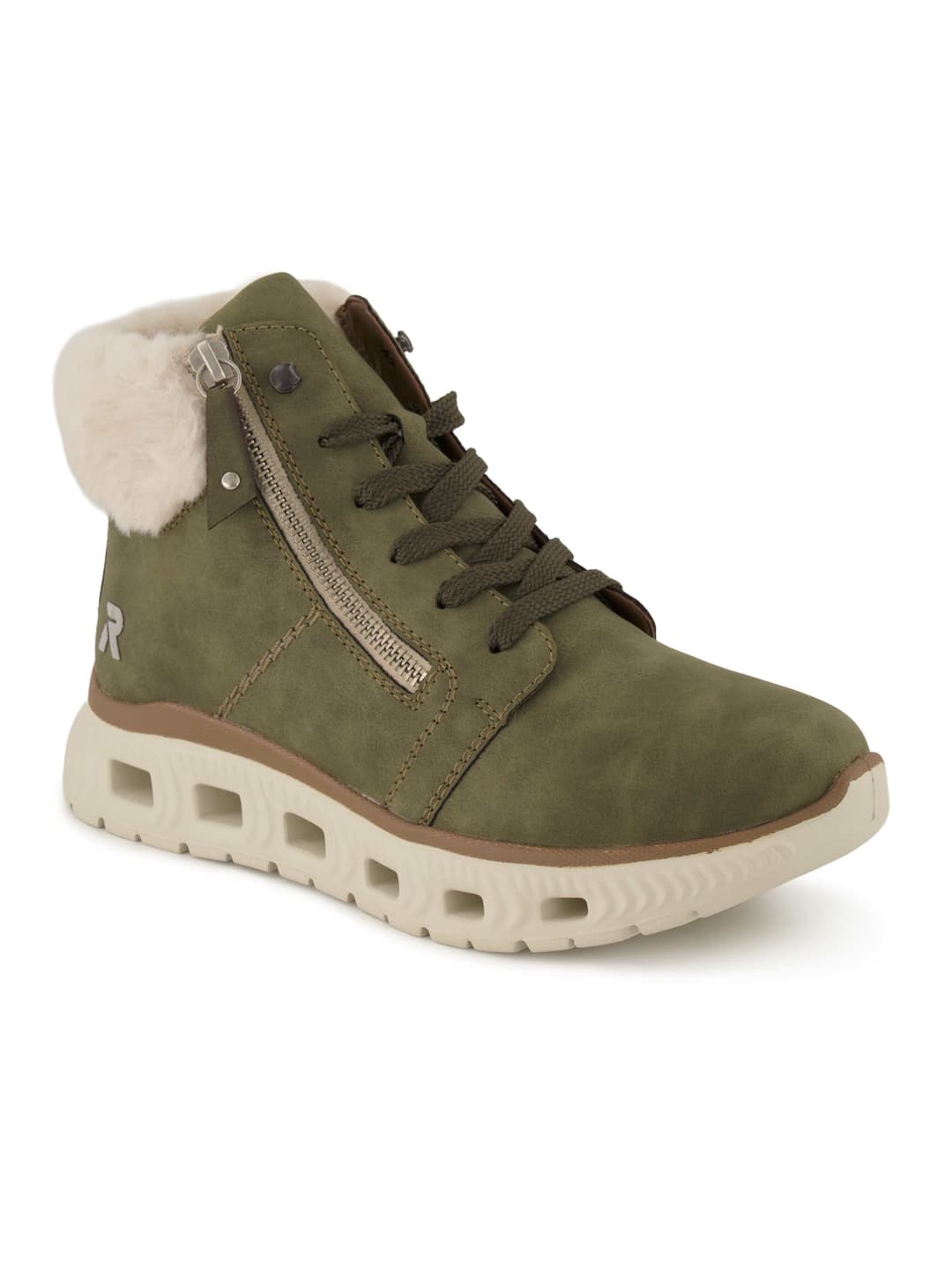 Rieker Schnürboots, Damen , Grün 37