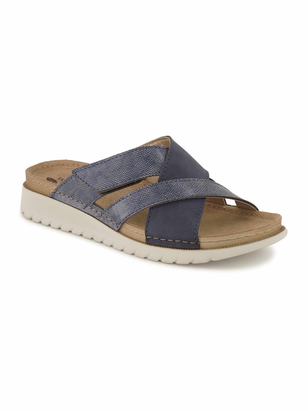 Wellness Offener Hausschuh, Damen , Blau 41