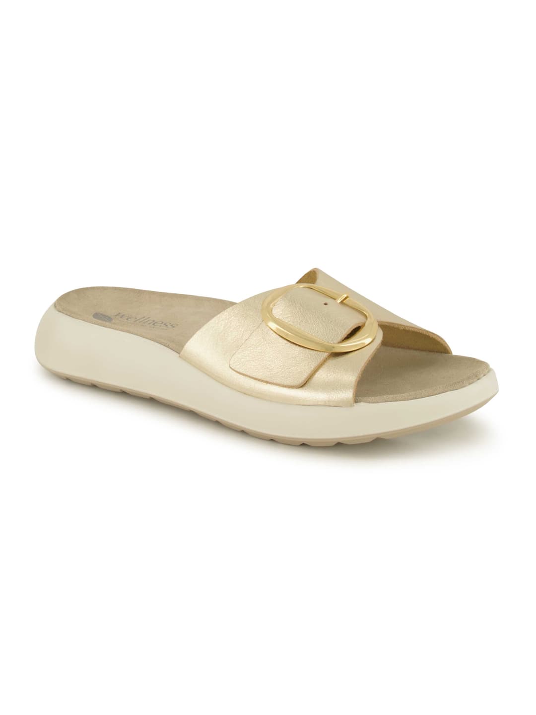 Wellness Pantolette, Damen , Gold 39