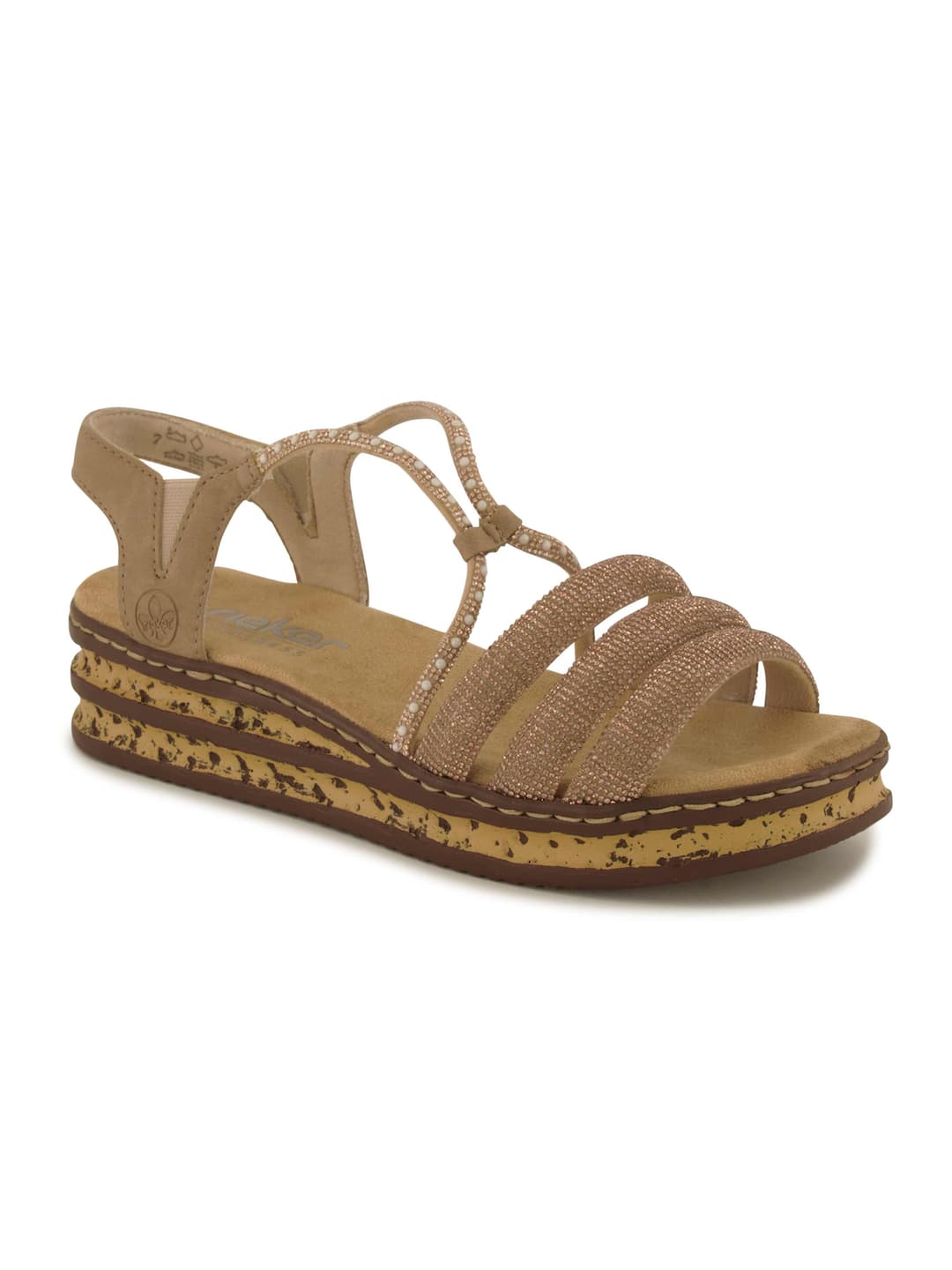 Rieker Sandalette, Damen , Kupfer 38