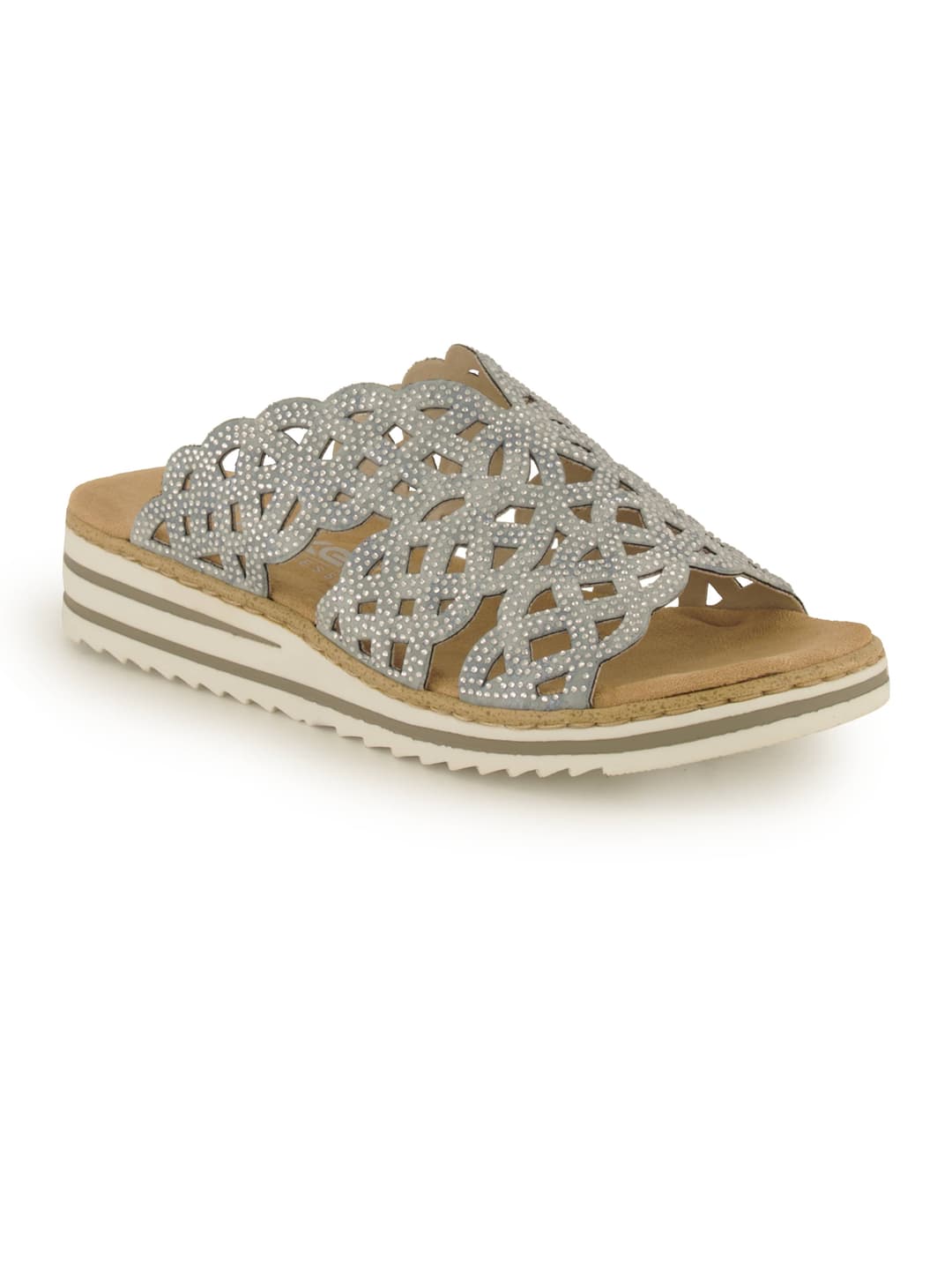 Rieker Pantolette, Damen , Blau 37