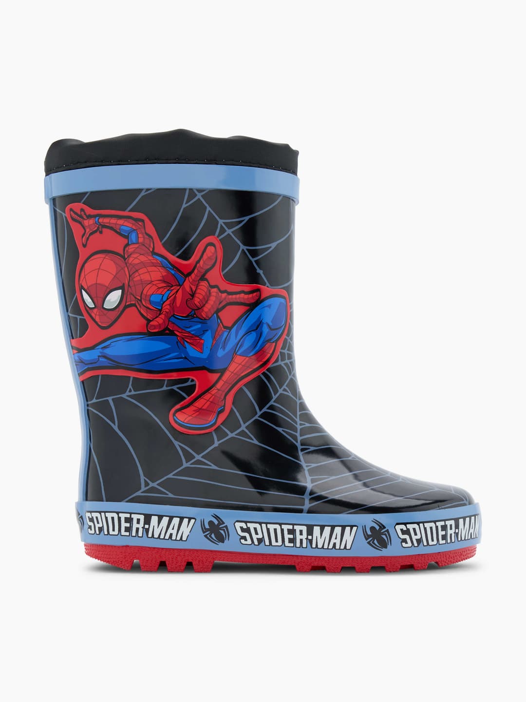 Spiderman Gummistiefel, Kinder , Schwarz 26